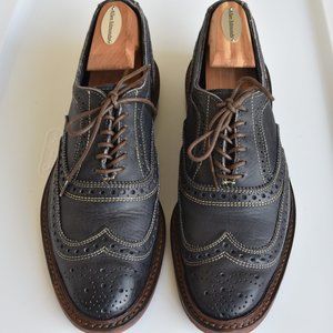 Allen Edmonds Neumok Oxford Blue, with shoe trees